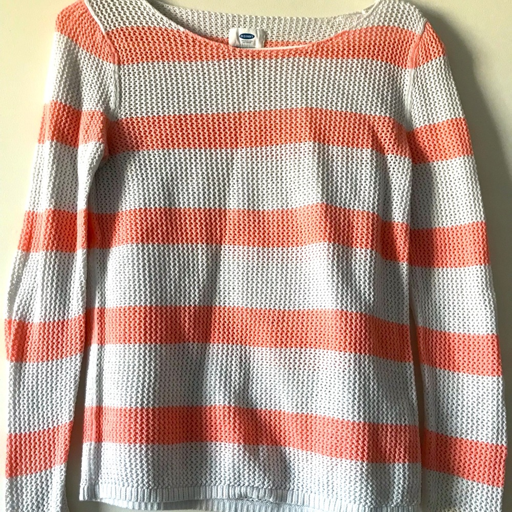 Old Navy, Women’s, Cream and peach Sweater